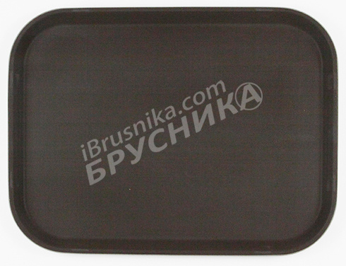 ПОДНОС прорезин.прямоуг.12''х16''(400х300) корич.[1216CT Brown]