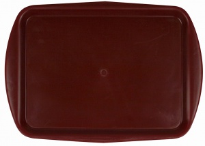 Поднос столовый из полипропилена 490х360 мм вишневый
