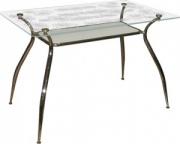Стол с рисунком на стеклянной столешнице М141-06