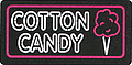 Вывеска "Cotton Candy" светящаяся Gold Medal 3984EX