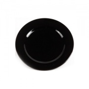 Тарелка мелкая черная «Chan Wave» 175 мм [black Т0050]