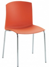 Стул «Sedia 139» с жестким сиденьем (хромированный каркас)