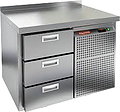 Стол холодильный HICOLD GN 3 BR2 TN