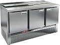 Стол холодильный для салатов HICOLD SLE1-111GN (1/3) без крышки
