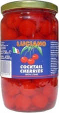 Вишня коктейльная «Luciano» 750 гр красная с черенками [5020124]