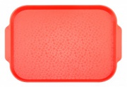 Поднос столовый 450х355 мм с ручками красный [01]